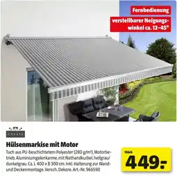 Hagebau Hülsenmarkise mit Motor Angebot