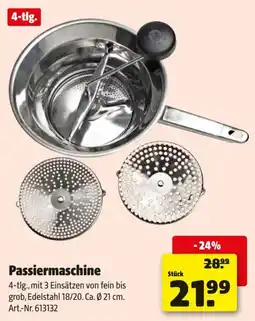 Hagebau Passiermaschine Angebot