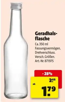 Hagebau Geradhals- flasche Angebot