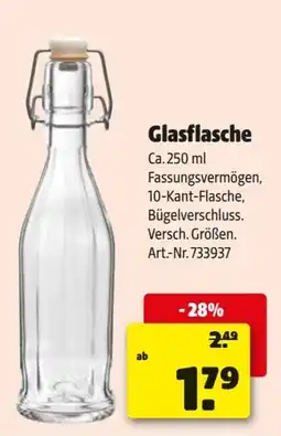 Hagebau Glasflasche Angebot