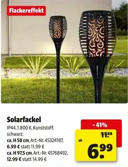 Hagebau Solarfackel Angebot