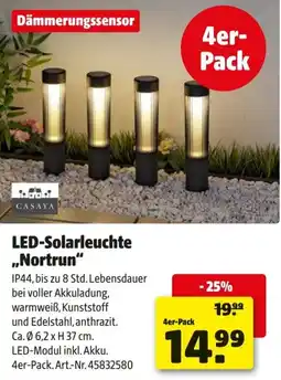Hagebau Led-solarleuchte nortrun Angebot