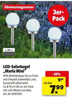 Hagebau Led-solarkugel marla mini Angebot