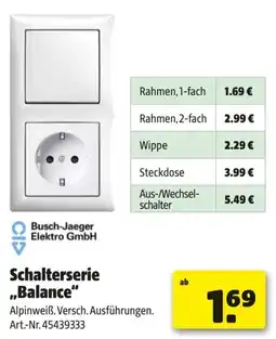 Hagebau Schalterserie Balance Angebot