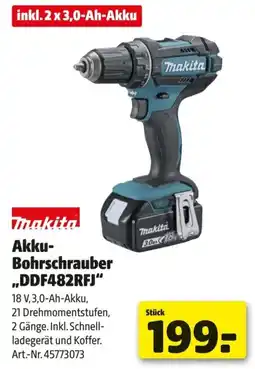 Hagebau Thakita Akku- Bohrschrauber DDF482RFJ Angebot