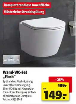 Hagebau Wand-wc-set flash Angebot