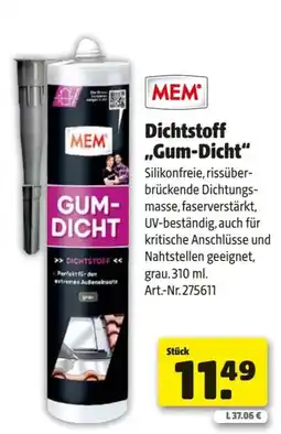 Hagebau Dichtstoff Gum-Dicht Angebot