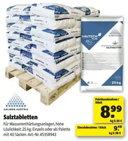 Hagebau Salztabletten Angebot