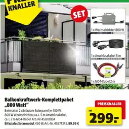 Hagebau Balkonkraftwerk-Komplettpaket 800 Watt Angebot