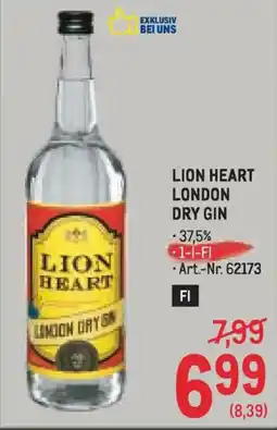 Metro Lion heart london dry gin Angebot