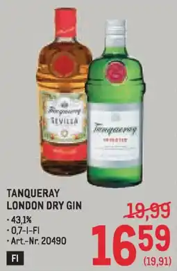 Metro Tanqueray london dry gin Angebot