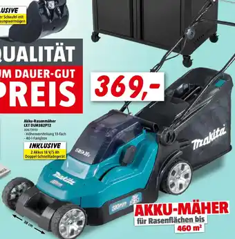 Bauhaus Akku-Rasenmäher LXT DLM382PT2 Angebot