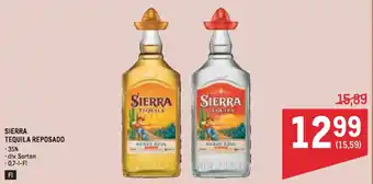 Sierra tequila reposado