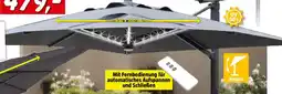 Bauhaus Ampelschirm LED Solar Angebot