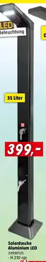 Bauhaus Solardusche mit LED Angebot