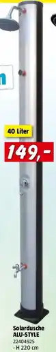 Bauhaus myPool Solardusche Alu-Style Angebot