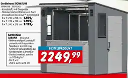 Bauhaus Suncast Gartenhaus Cabana Angebot