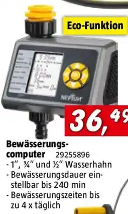 Bauhaus Neptun Bewässerungscomputer Angebot
