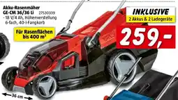 Bauhaus Einhell Power X-Change 18V Akku-Rasenmäher GE-CM 36/36 LI Angebot