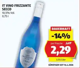 Hofer It vino frizzante secco Angebot