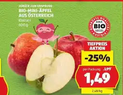 Hofer Zurück zum ursprung bio-mini-äpfel aus österreich Angebot