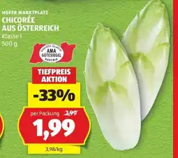 Hofer Hofer marktplatz chicoree aus österreich Angebot