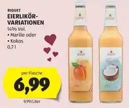 Hofer Riquet eierlikör variationen Angebot