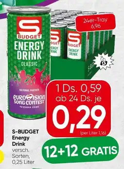Spar S Budget Energy Drink Angebot