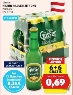 Hofer Gösser Natur-Radler Zitrone Angebot