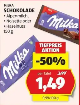 Hofer Milka Schokolade Angebot