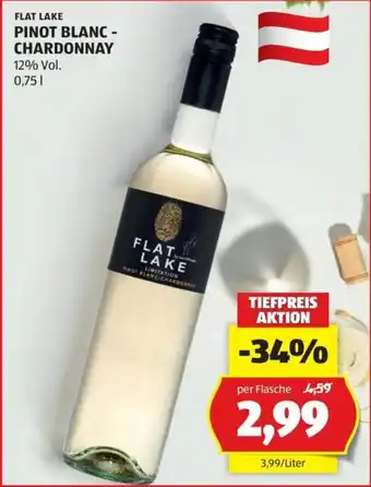 Hofer Flat Lake Pinot Blanc-Chardonnay Angebot