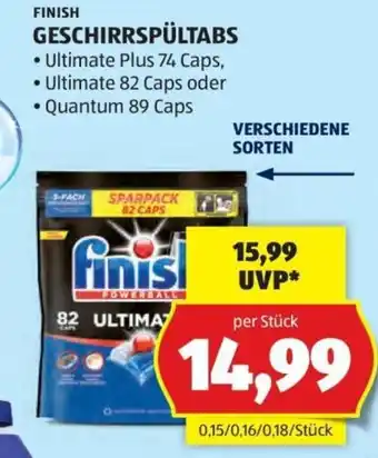 Hofer Finish Geschirrspültabs Angebot