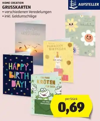 Hofer Home Creation Grusskarten Angebot