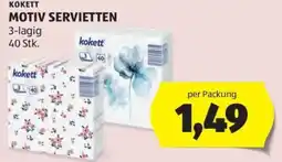 Hofer Kokett motiv servietten Angebot