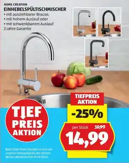 Hofer Home Creation EinhebelSpültischmischer Angebot