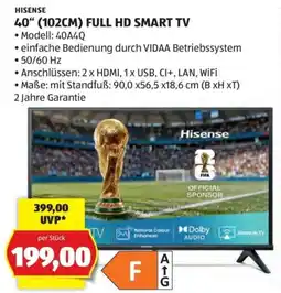 Hofer 40" (102cm) full hd smart tv Angebot