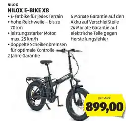 Hofer Nilox E‑Fatbike E-Bike X8 Angebot
