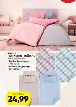 Hofer Novitesse Partner Bettwäsche Angebot