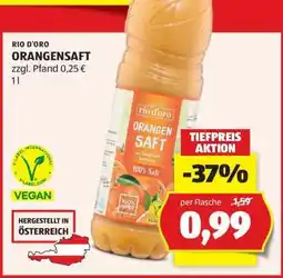 Hofer ORANGENSAFT Angebot