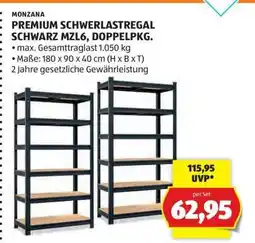 Hofer PREMIUM SCHWERLASTREGAL SCHWARZ MZL6, DOPPELPKG Angebot