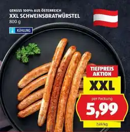 Hofer XXL SCHWEINSBRATWÜRSTEL Angebot