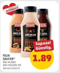 PENNY FELIX SAUCEN Angebot