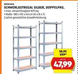 Hofer SCHWERLASTREGAL SILBER, DOPPELPKG Angebot
