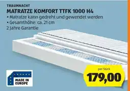 Hofer MATRATZE KOMFORT TTFK 1000 H4 Angebot