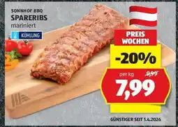 Hofer SONNHOF BBQ SPARERIBS mariniert Angebot