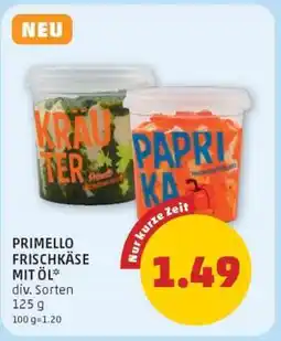 PENNY PRIMELLO FRISCHKÄSE MIT ÖL Angebot