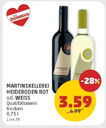 PENNY Martinskellerei heideboden rot od. weiss Angebot