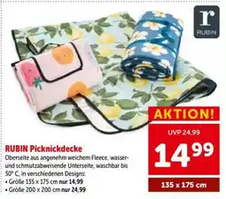 Interspar RUBIN Picknickdecke Angebot