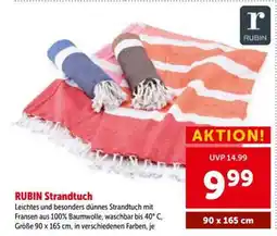 Interspar RUBIN Strandtuch Angebot