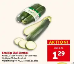 Interspar Knackige SPAR Zucchini Angebot